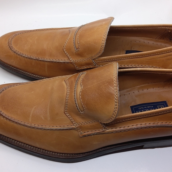 L Panelli Slip on Tan Leather Loafers - Picture 2 of 16